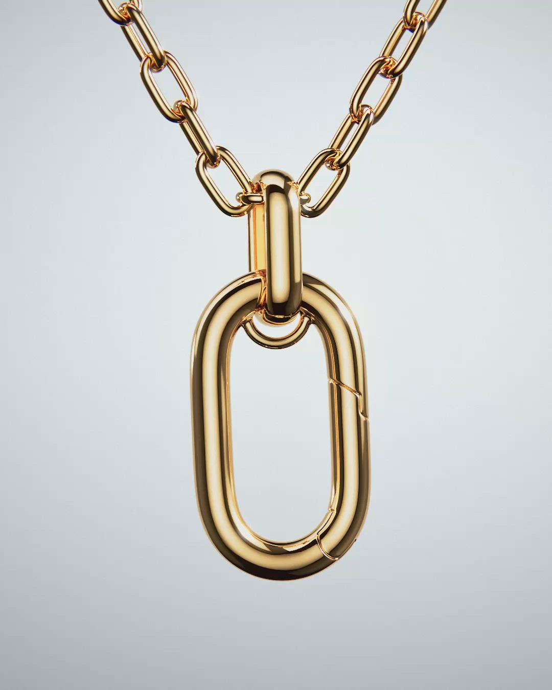 オープナブル ラージ リンク チェーン ネックレス（ネックレス