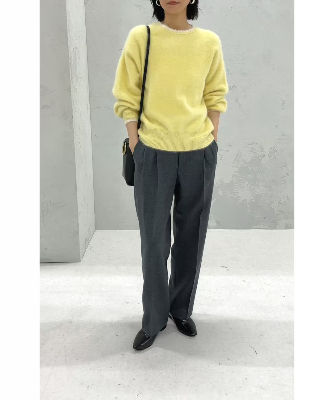 手洗い可能〉ウォッシャブル ウール タック パンツ（その他パンツ