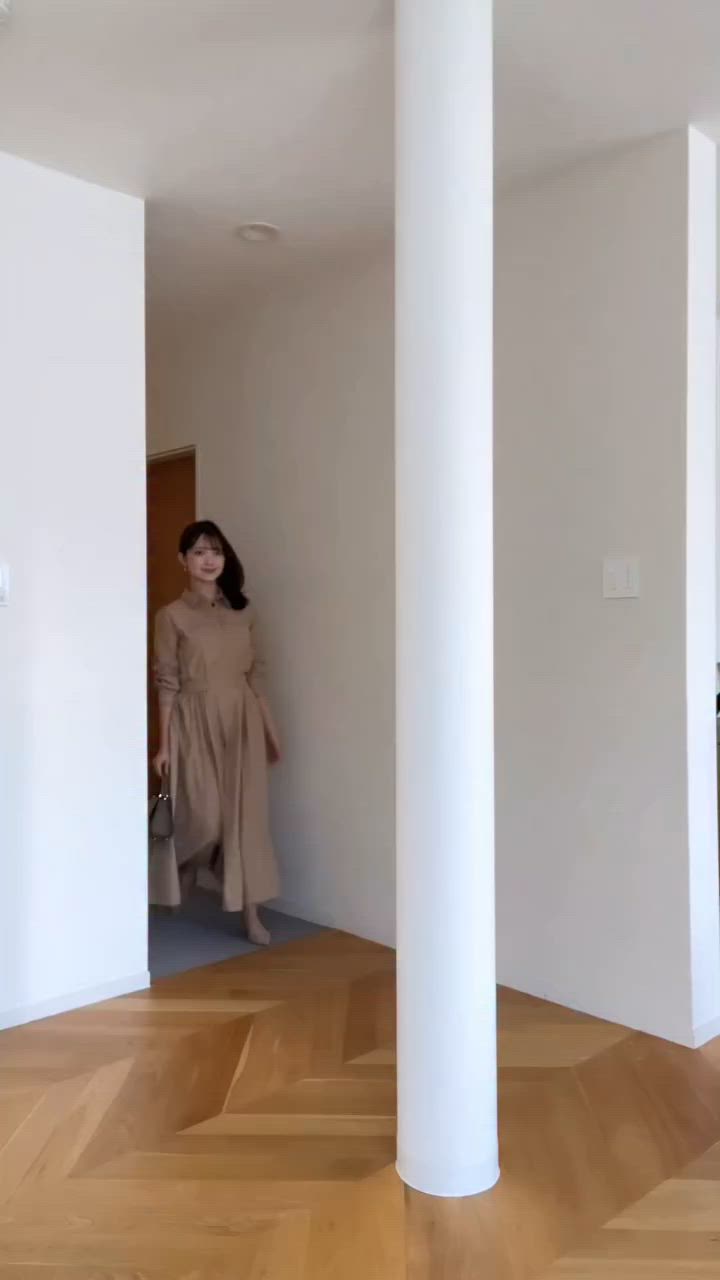 ボタニカルフラワーカットジャガードワンピース（ワンピース）｜anuans