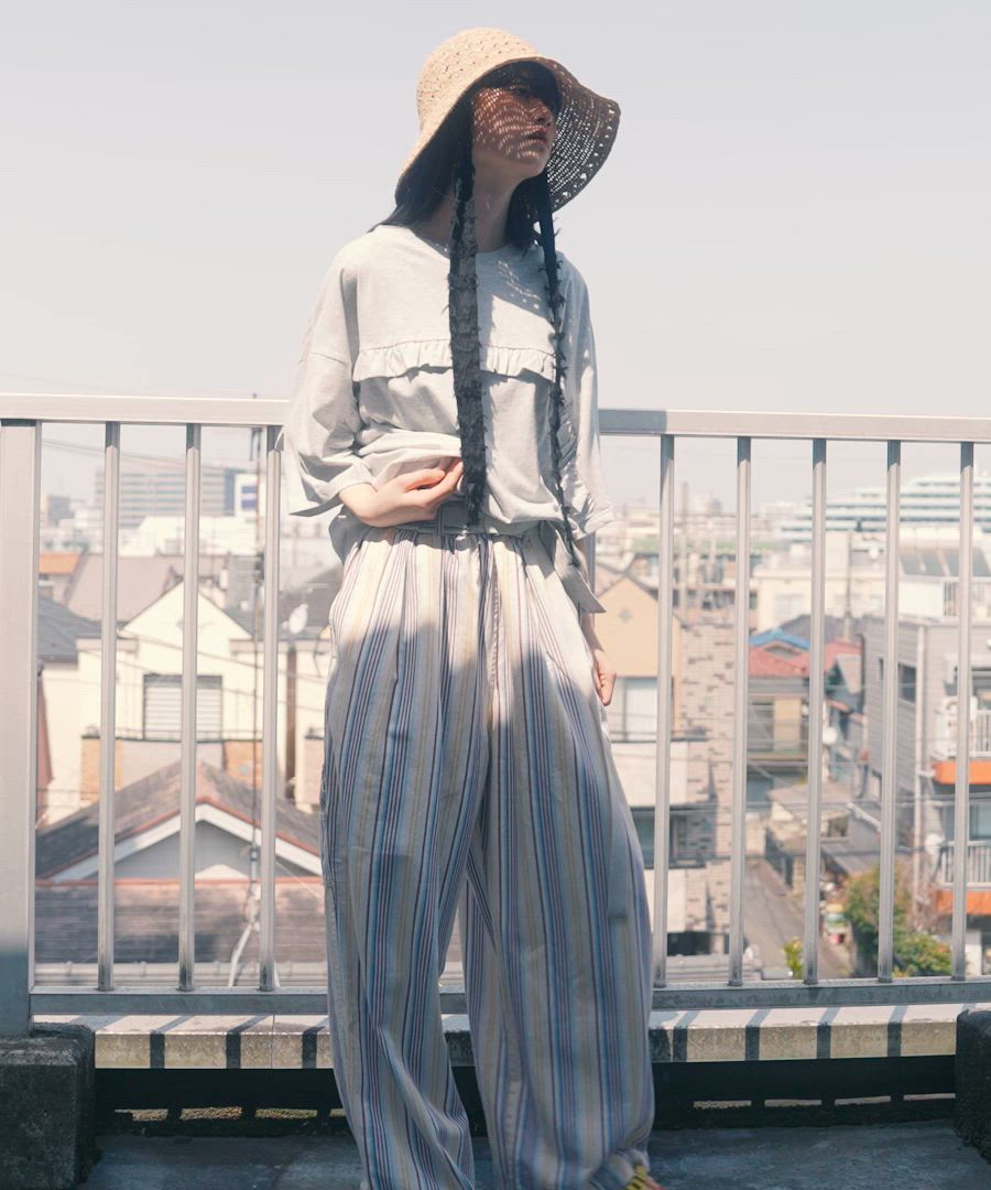 セール】【MODE NORM CORE】2WAY天竺フリルプルオーバー（Tシャツ