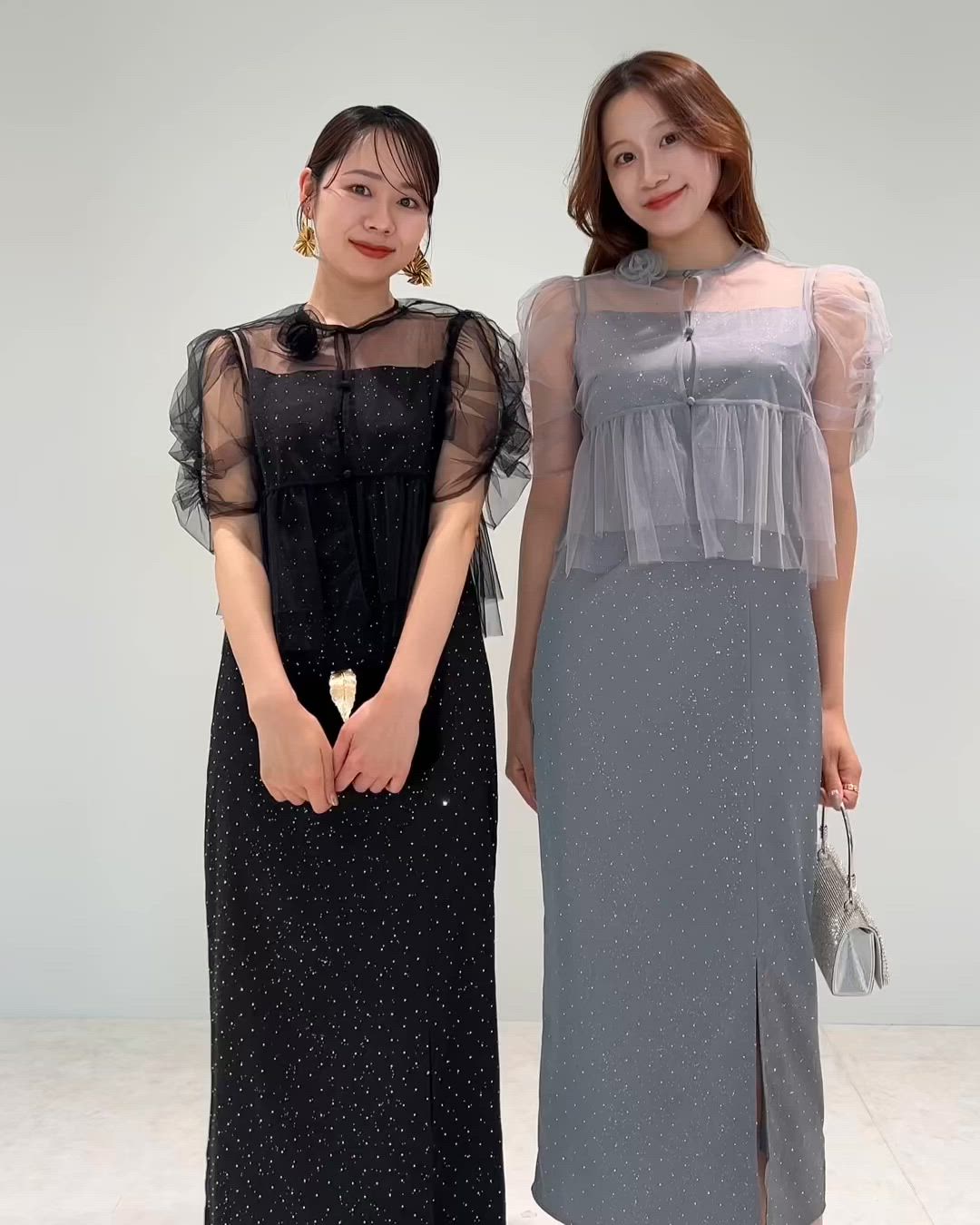 セール】【LEJA】チュールフラワーモチーフドットストーンIライン