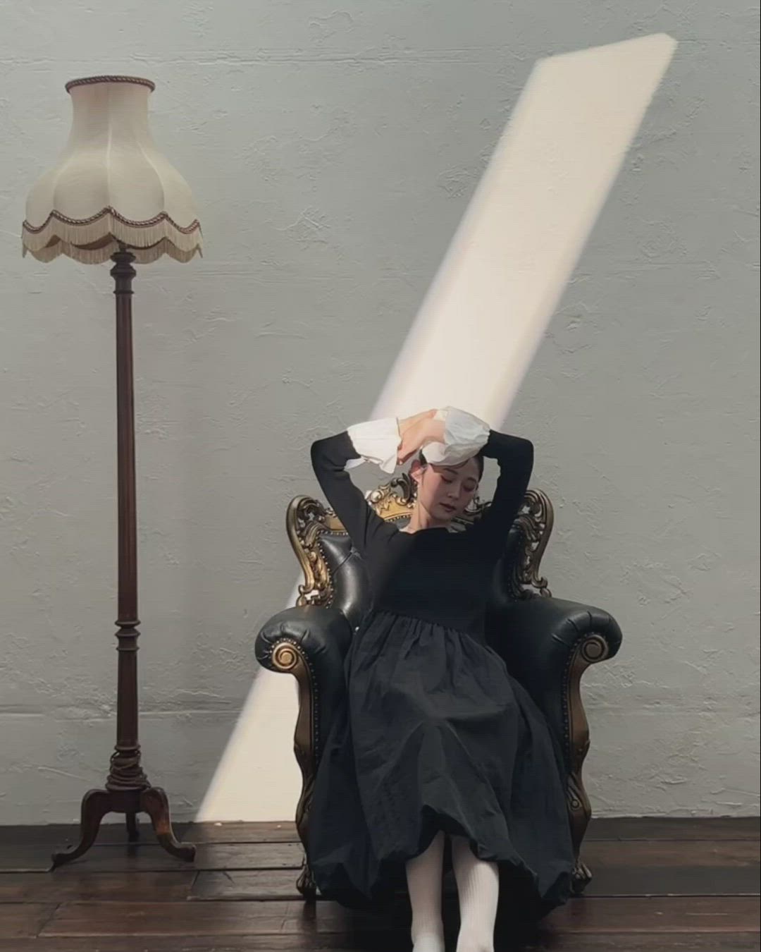 ニットドッキングバルーンワンピース（ワンピース）｜Olu.（オルドット