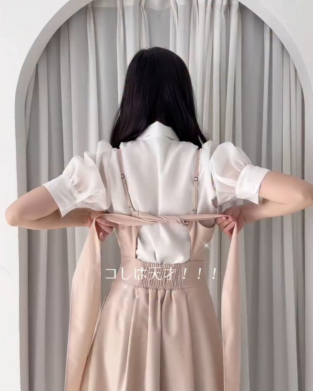 バックカッティングキャミワンピース/fint フィント（ワンピース）｜an