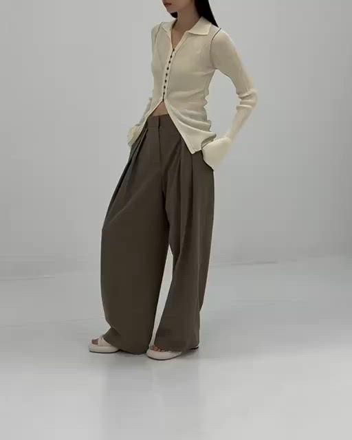 TODAYFUL/トゥデイフル】Twill Wide Trousers/ツイルワイドトラウザー