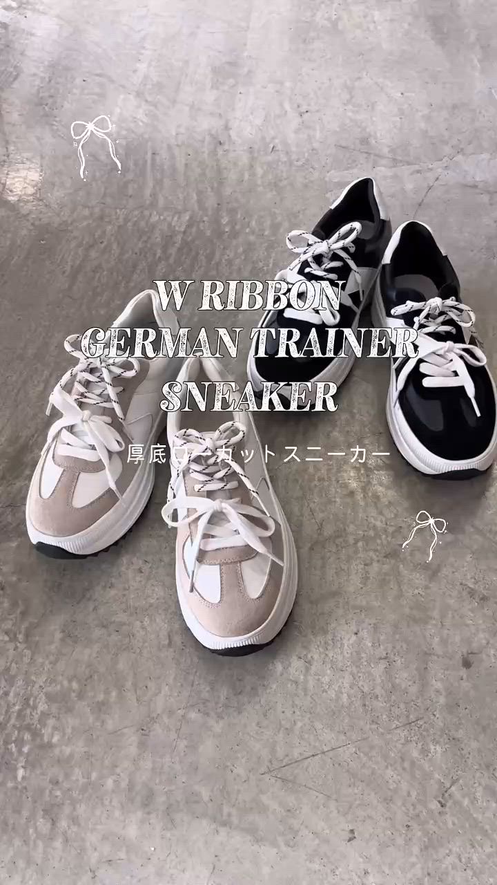 厚底 ローカット GERMAN TRAINER スニーカー（スニーカー）｜coca