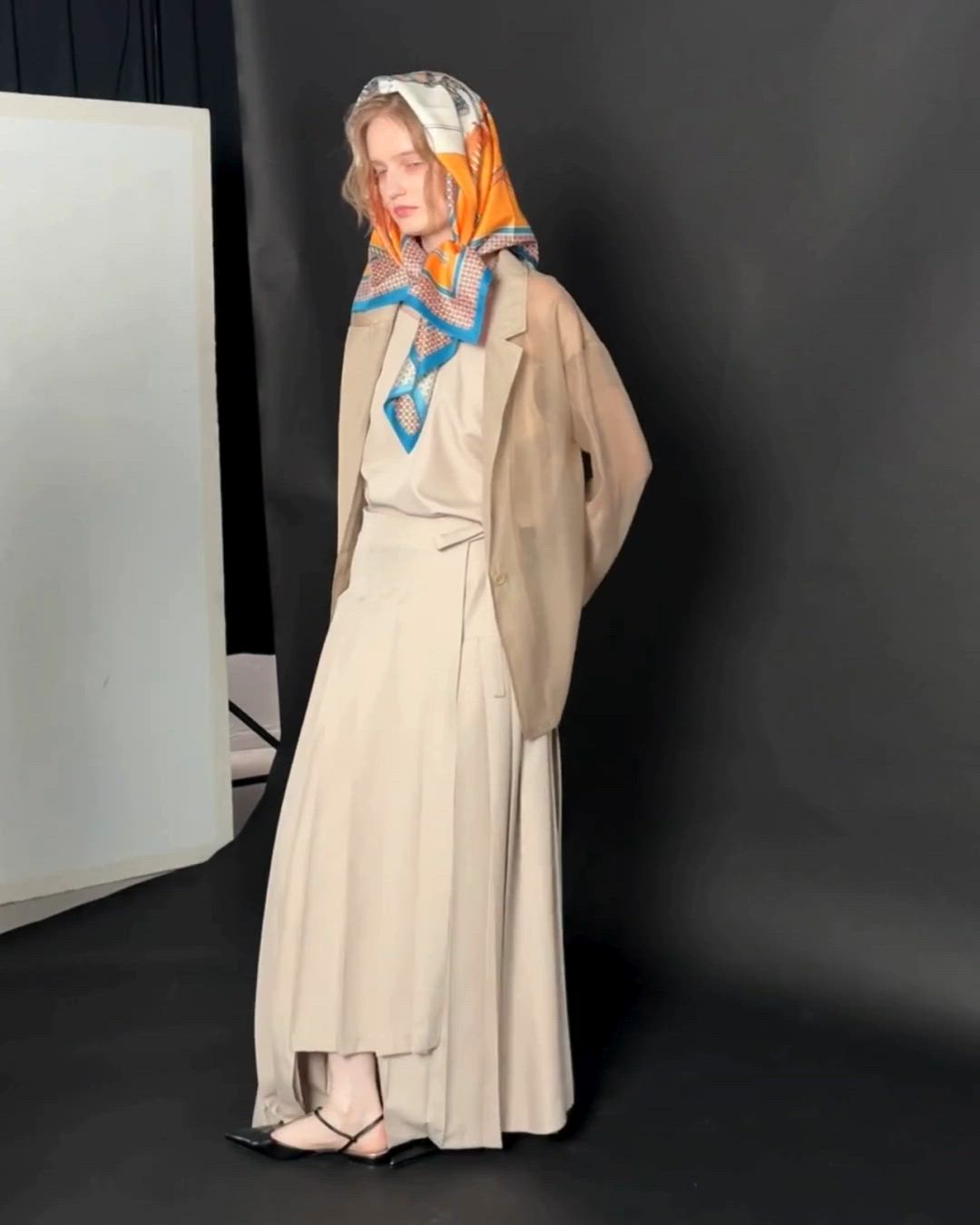 Pleats skirt sheer jk set up（ドレス）｜et.UNiVER（エトユニベール