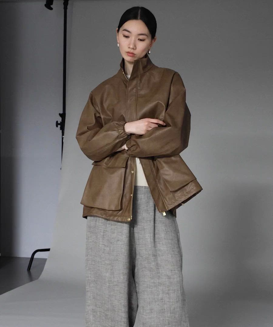 【新品】Curensology フェイクレザーコート 新品】Curensology フェイクレザーコート Curensology(カレンソロジー