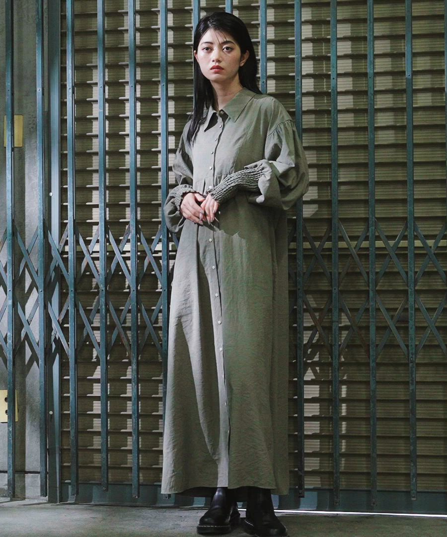 MODE NORM CORE] マトンスリーブマキシワンピース（ワンピース）｜niko