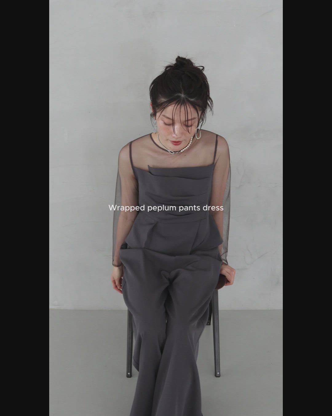 ラップドペプラムパンツドレス（パンツドレス）｜Dorry Doll（ドリー