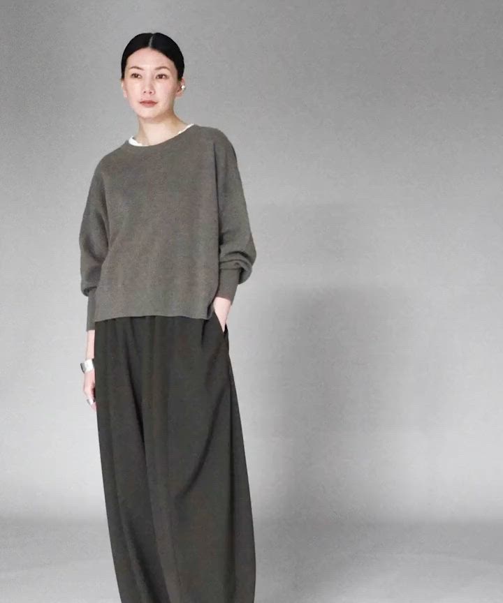 カレンソロジー　ウールトロドロストパンツ　15グレー　フリーサイズ Curensology（カレンソロジー） パンツ /ウールトロドロストパンツ