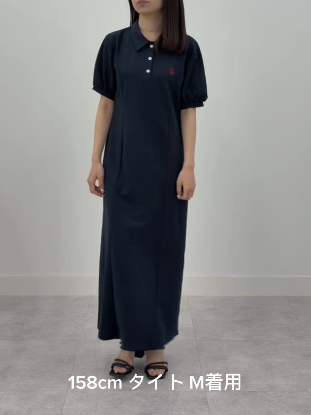 セール】GeeRA別注【U.S. POLO ASSN.】細見え♪ポロ衿ワンピ―ス