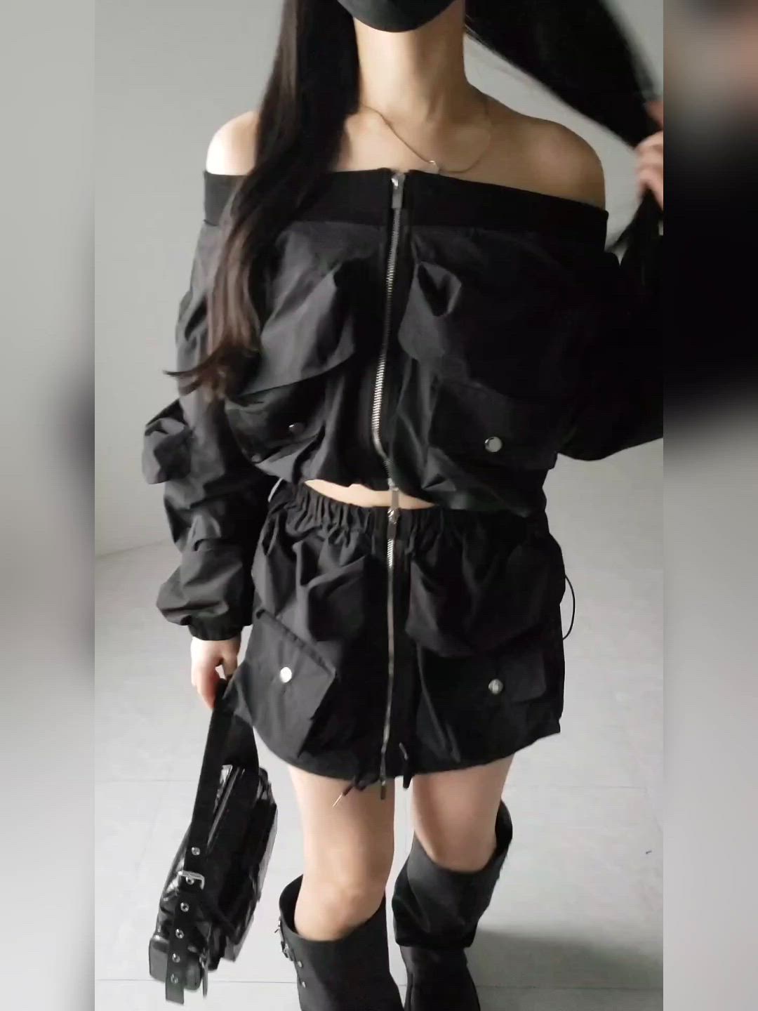 セットアップ 】アウトポケットオフショルカーゴブルゾン ＆ ダブル