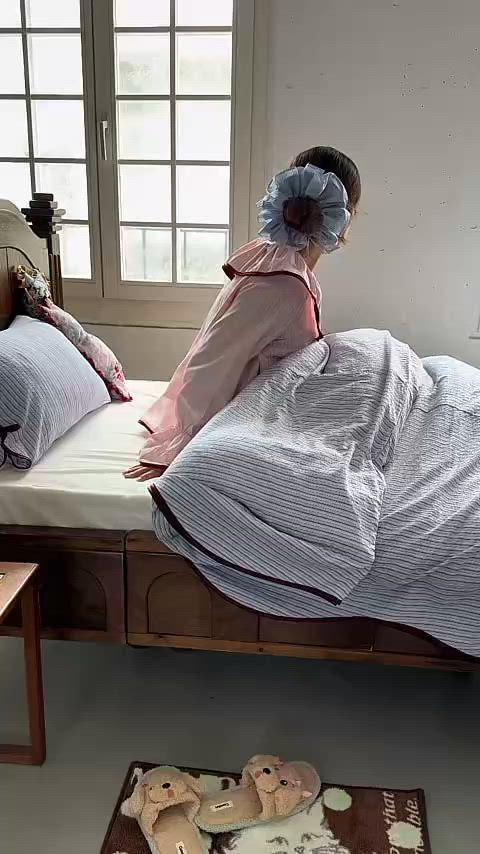 Casselini HOME(キャセリーニ ホーム)ストライプ布団カバー(シングル
