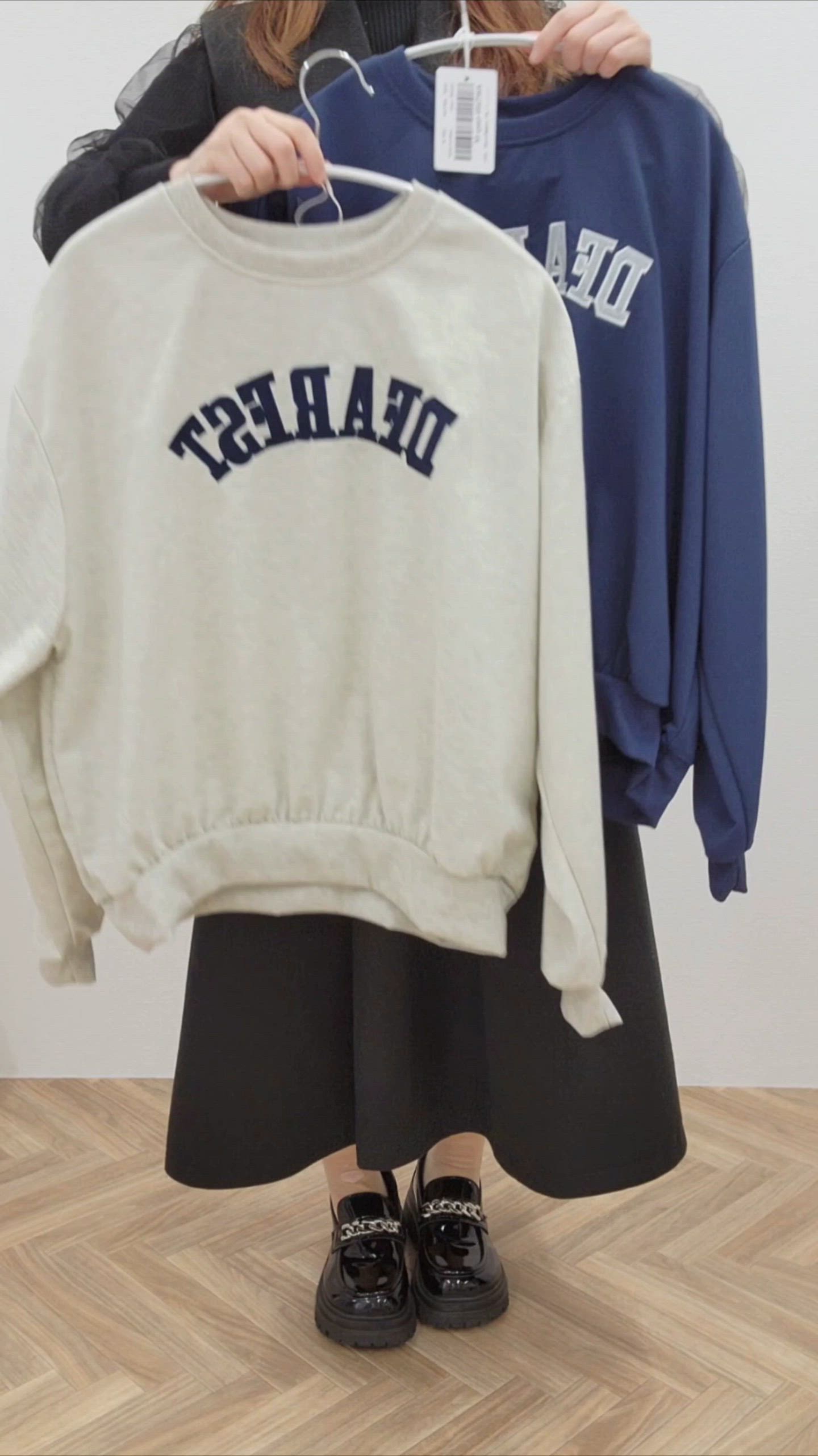 セール】カレッジ ロゴ 長袖 スウェット プルオーバー（スウェット