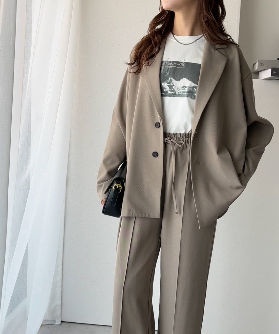 セール】きちんと感とリラックス感を両立。ゆるシルエット、テーラード