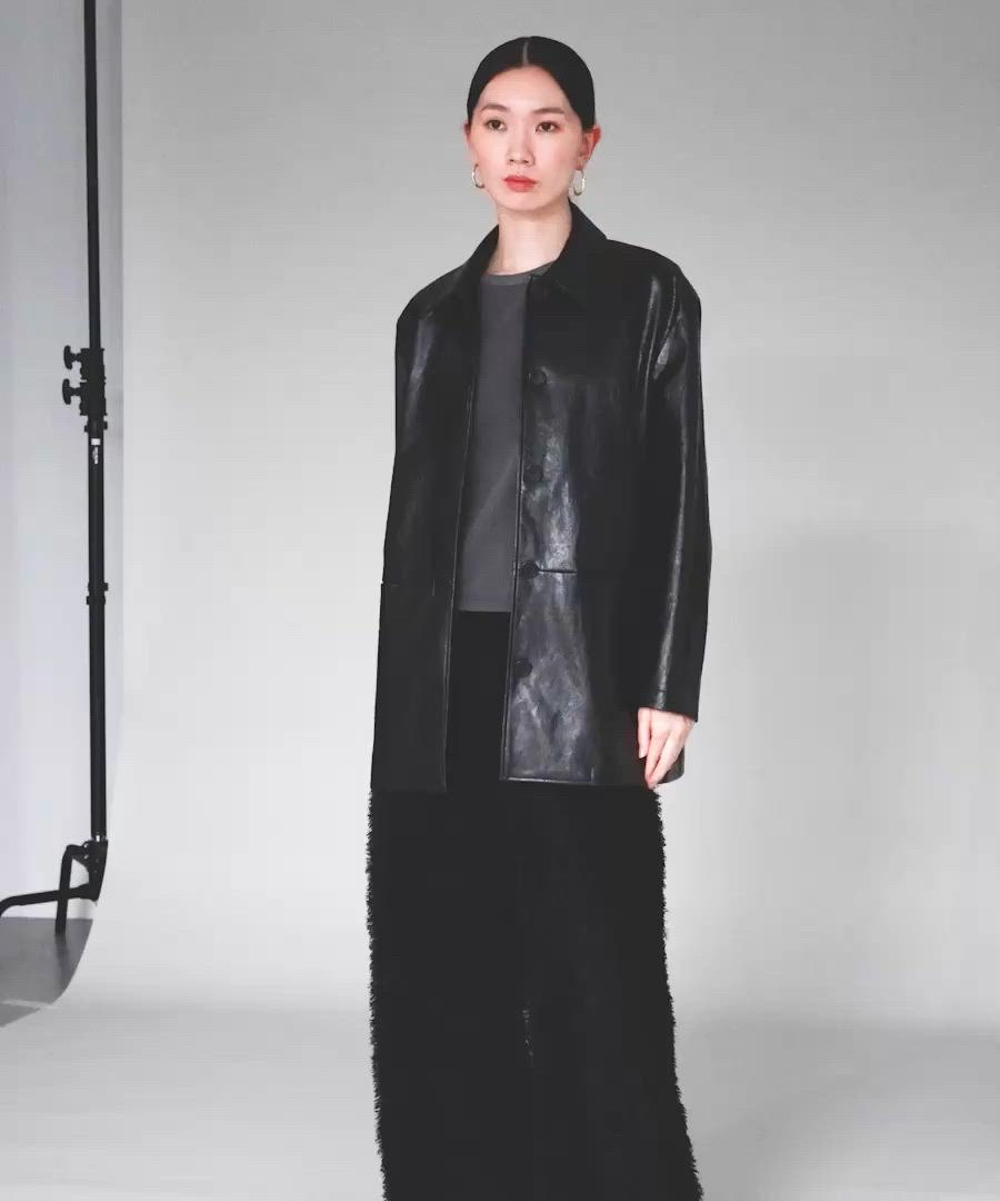 Curensology(カレンソロジー)/ヴィンテージフェイクレザーカバーオール