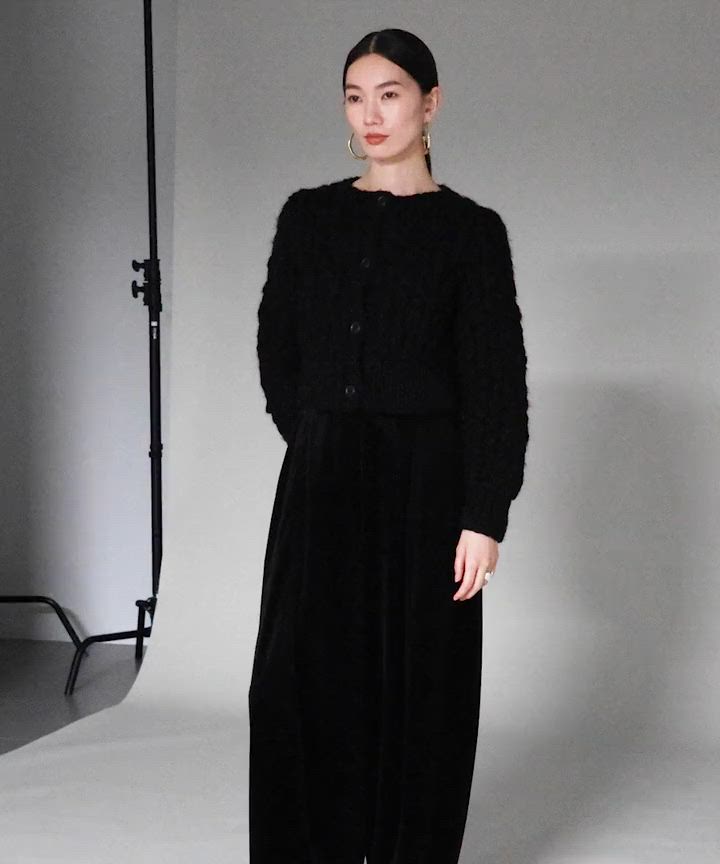 Curensology(カレンソロジー)/スラブハンドニットジャケット