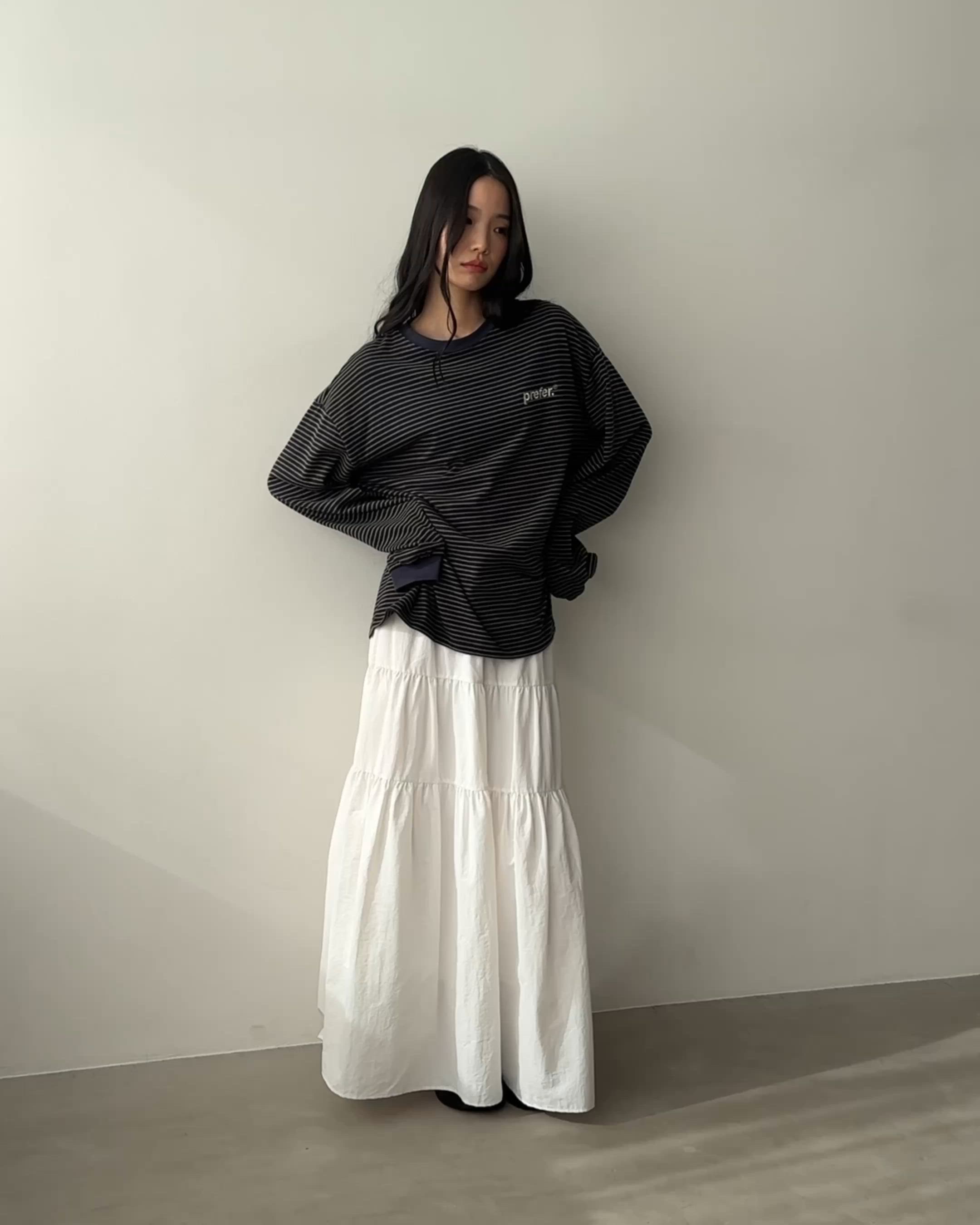 TALL/2Tサイズあり】ドロストナイロンティアードスカート（スカート
