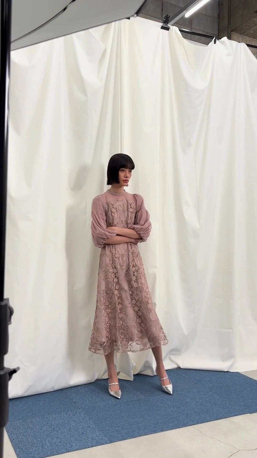 セール】フローラルパターンフレアドレス / floral pattern flare