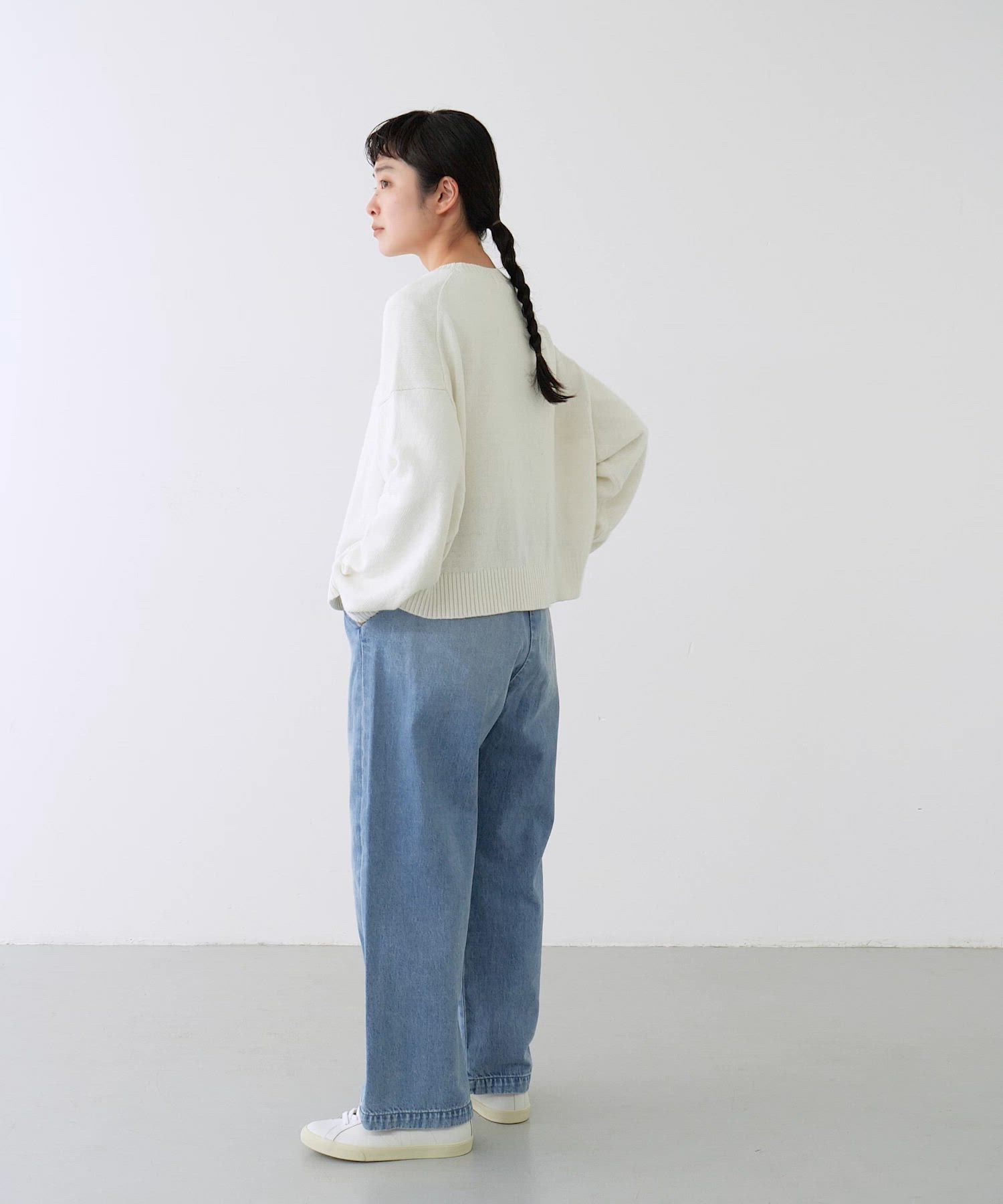 フェードデニムイージーパンツ（デニムパンツ）｜かぐれ（カグレ）の