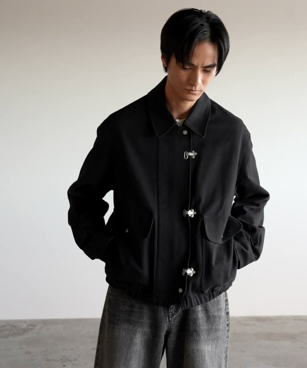 WYM L TOGGLE TWILL DECK BLOUSON ブラウン WYM LIDNM ブルゾン アウター METAL TOGGLE TWILL DECK BLOUSON メンズ