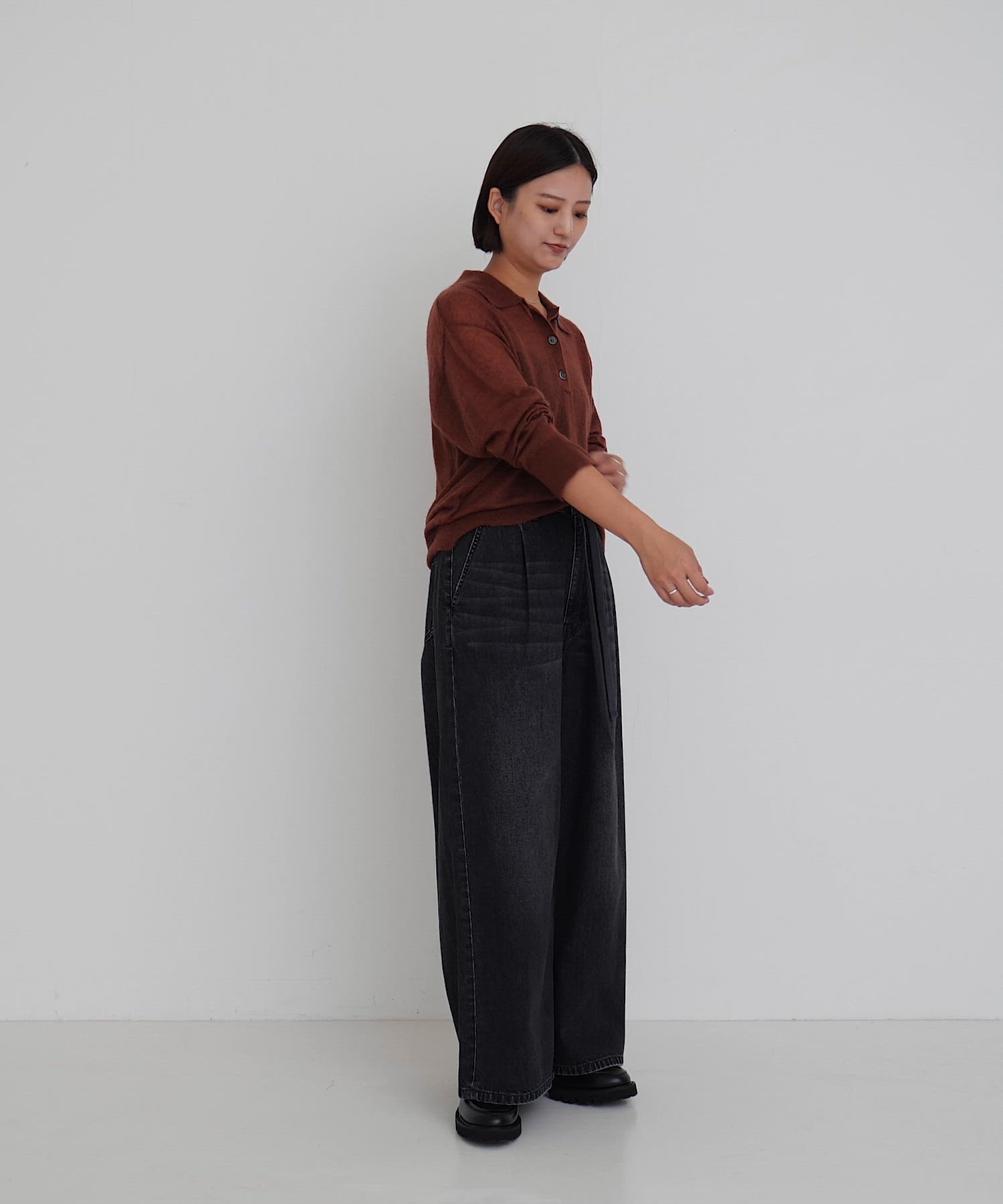 週末値下★新品★アーバンリサーチ デニム　厚手　ブルゾン　　定価26400円 セール】カーブデニムパンツ（デニムパンツ）｜SENSE OF PLACE by