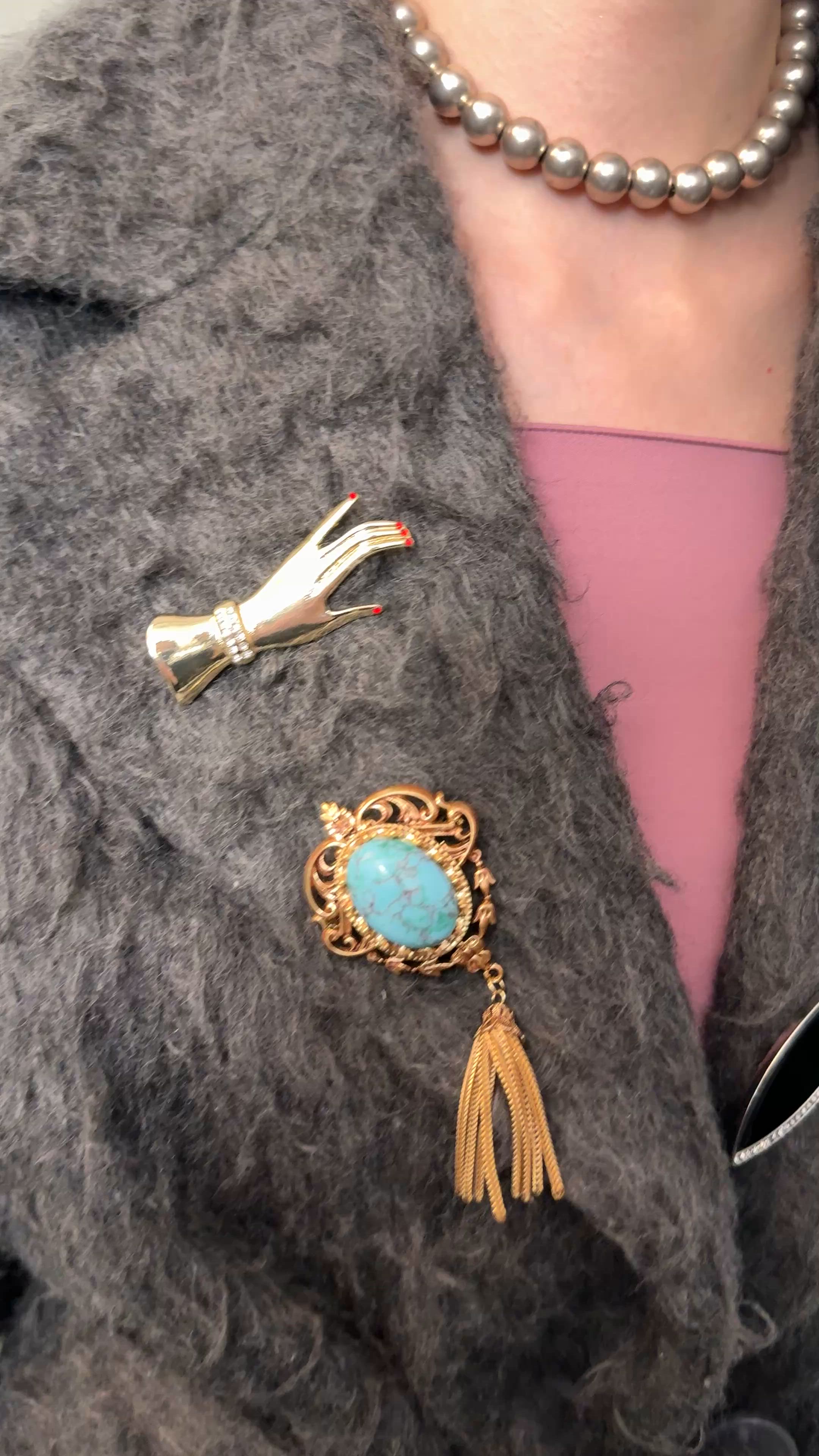 3set vintage like brooch【2025】/ ヴィンテージライクブローチB