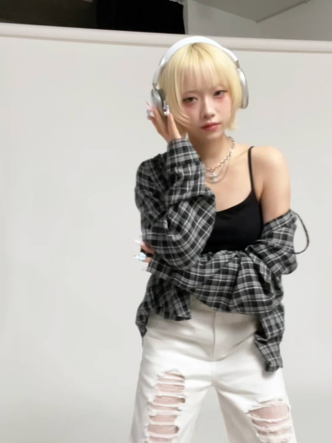 フード付きチェックシャツ（シャツ/ブラウス）｜17HR（セブンティーン