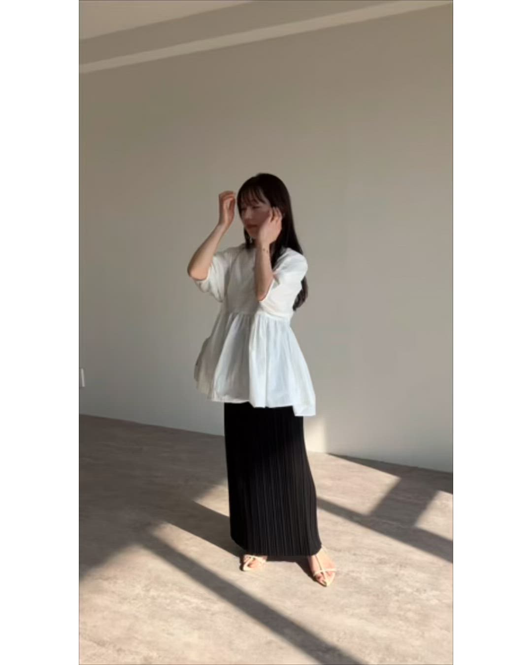 パフスリーブペプラムプルオーバー（Tシャツ/カットソー）｜reca（レカ