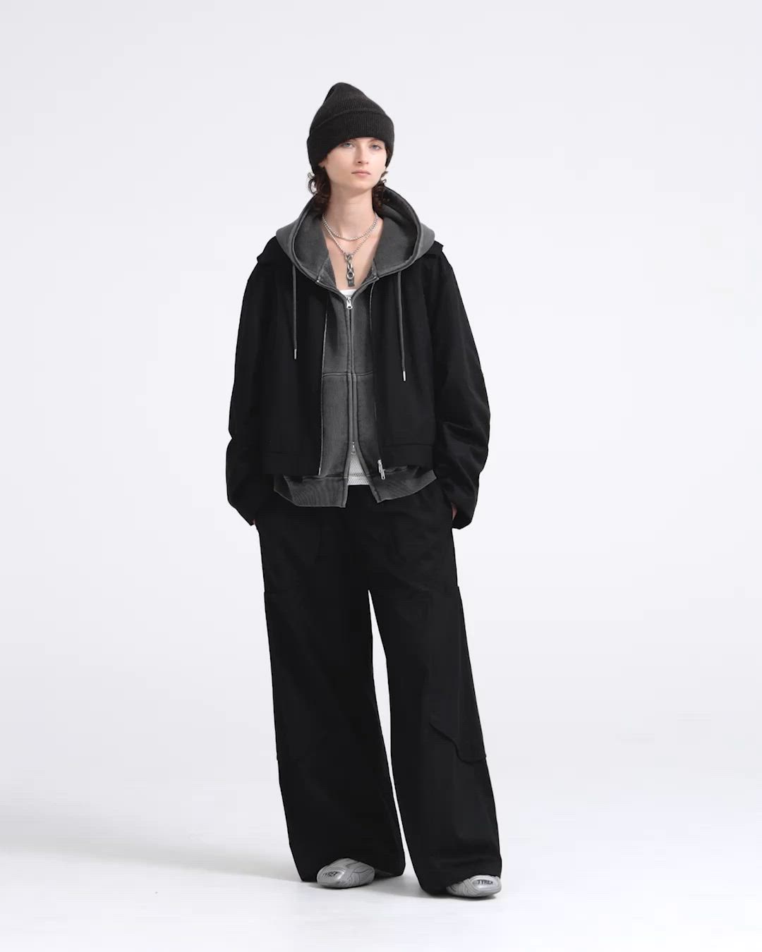 パンツ Wide straight curve tuck trousers Wide straight curve tuck trousers /ワイドストレートカーブタック