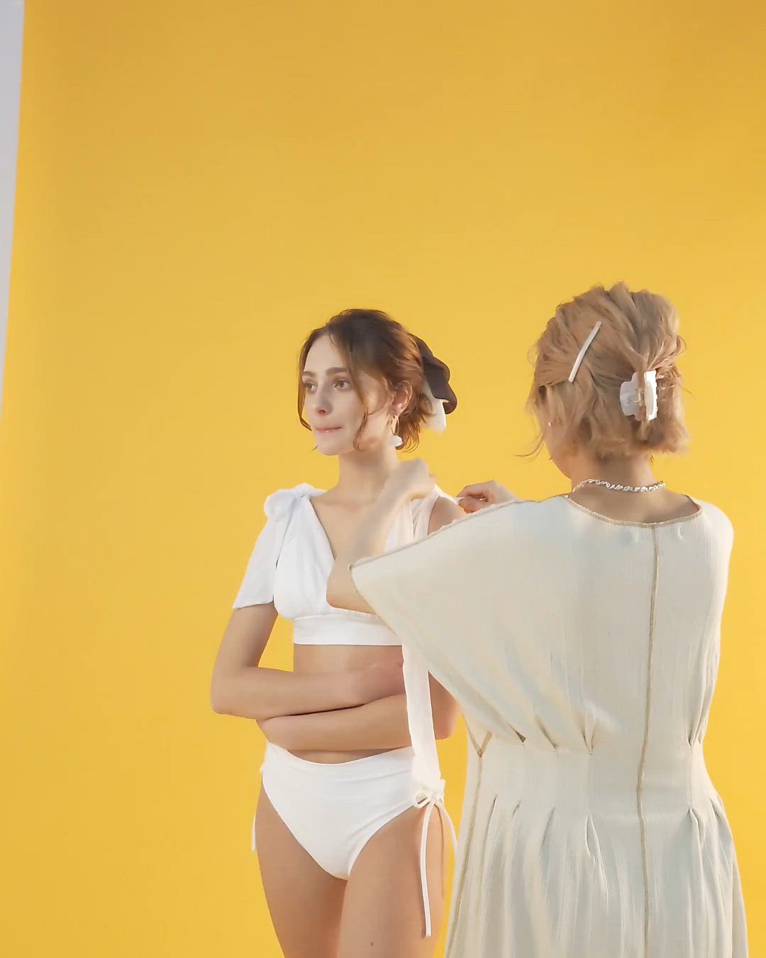 セール】シフォンリボンビキニ【BLUE EDGE】（水着）｜San-ai Resort