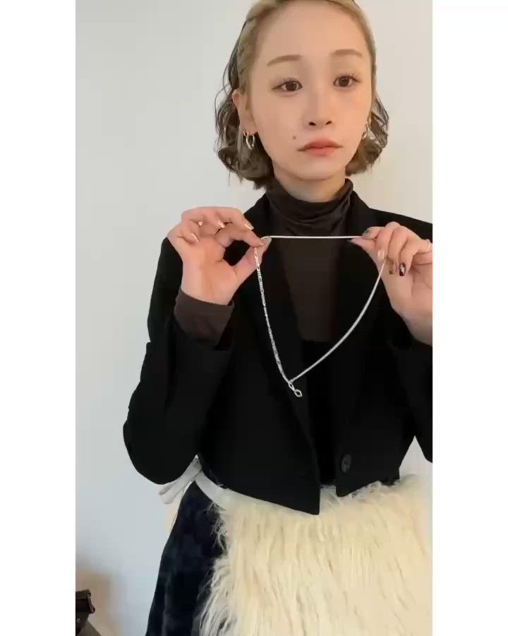 SILVER925 シェードコンビチェーンネックレス SV（ネックレス）｜TEN