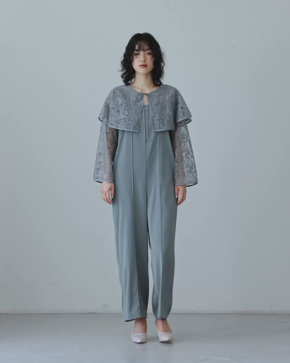 レースボレロパンツドレス パーティードレス オケージョンドレス 結婚