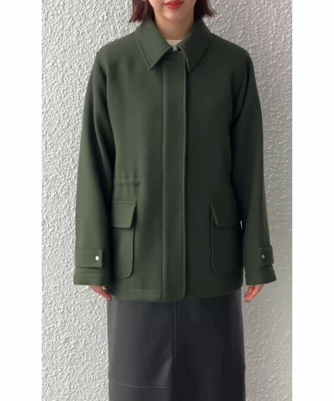 セール】SHIPS any: メルトン ジップ フィールド コート（その他