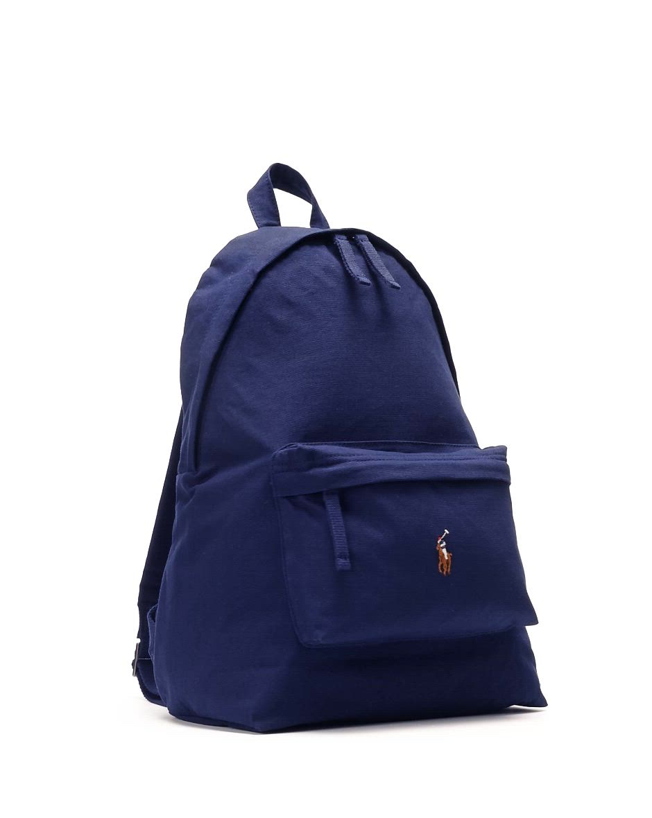 POLO RALPH LAUREN 男女兼用 リュック バックパック ネイビー キャンバス バックパック（バックパック/リュック）｜POLO RALPH