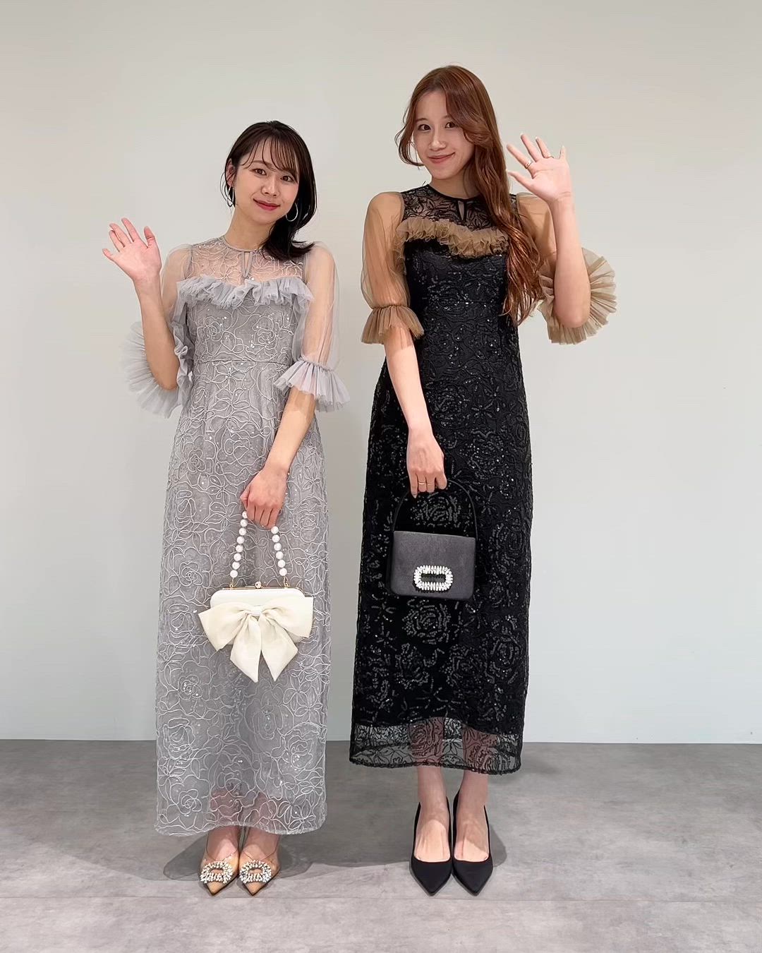 セール】【LEJA】チュールギャザーフラワースパンコールIライン