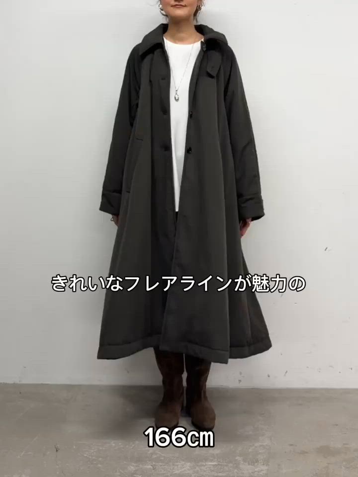 ビアズリー　花コート 8/28(金)12:00予約開始》パディングステンカラーコート（その他