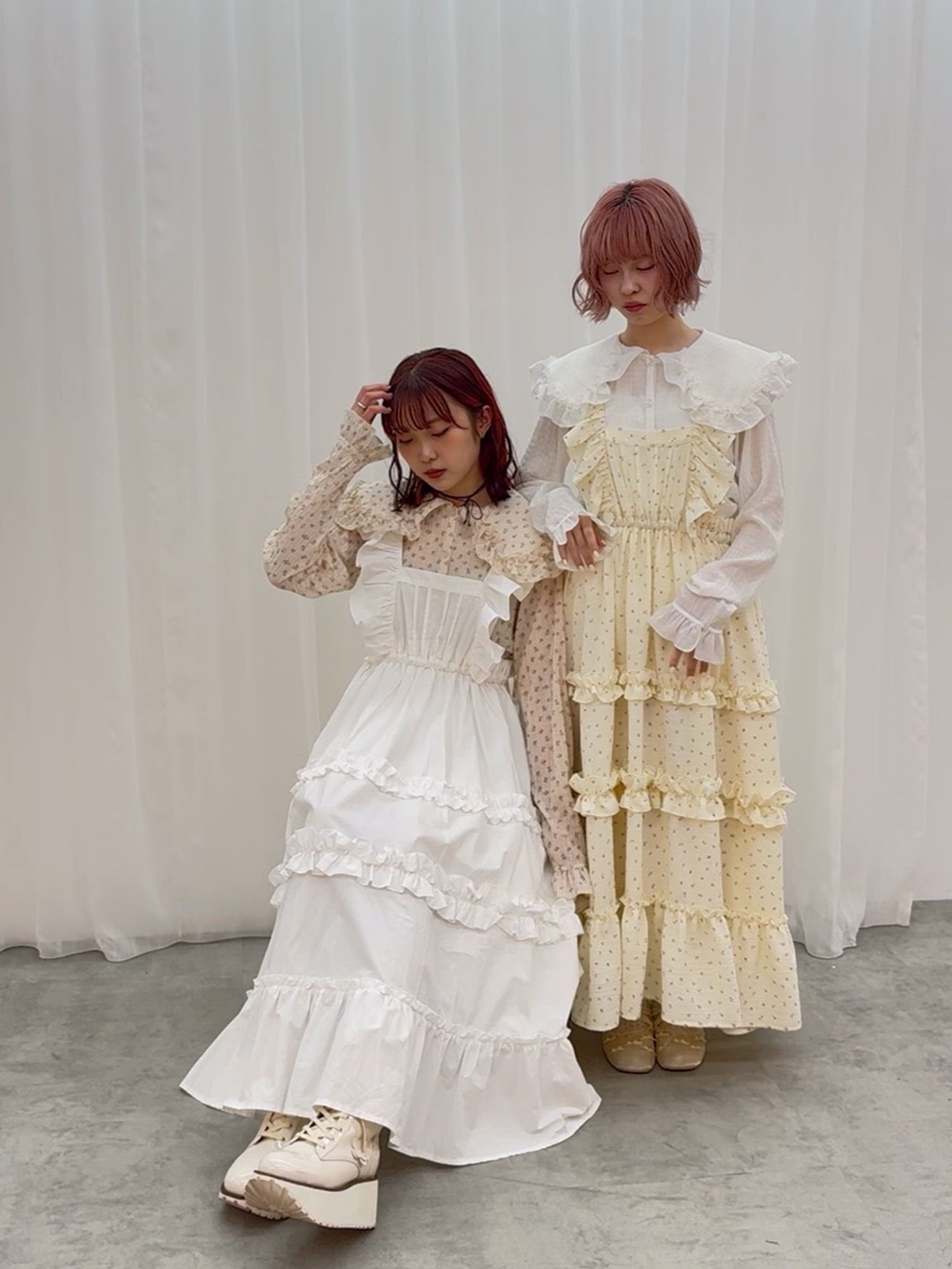 美品♡エンジニアードガーメンツ USA製 エプロンワンピース キナリノ