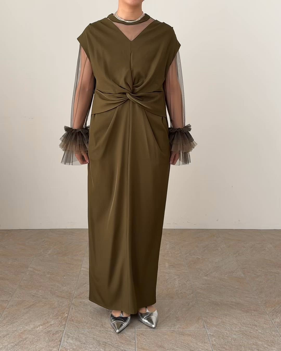 【美品】et.UNiVER Frill sleeve dress Frill sleeve dress（ドレス）｜et.UNiVER（エトユニベール）の