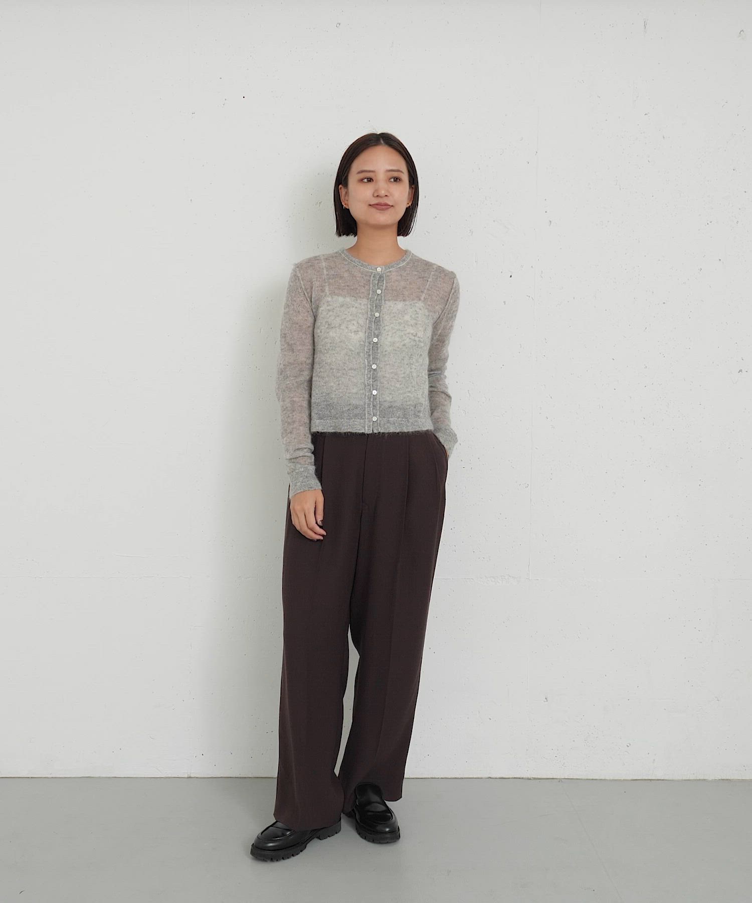 【ライトグレー】シアーモヘヤカーディガン URBAN RESEARCH｜シアーモヘヤカーディガン | Rakuten Fashion(楽天