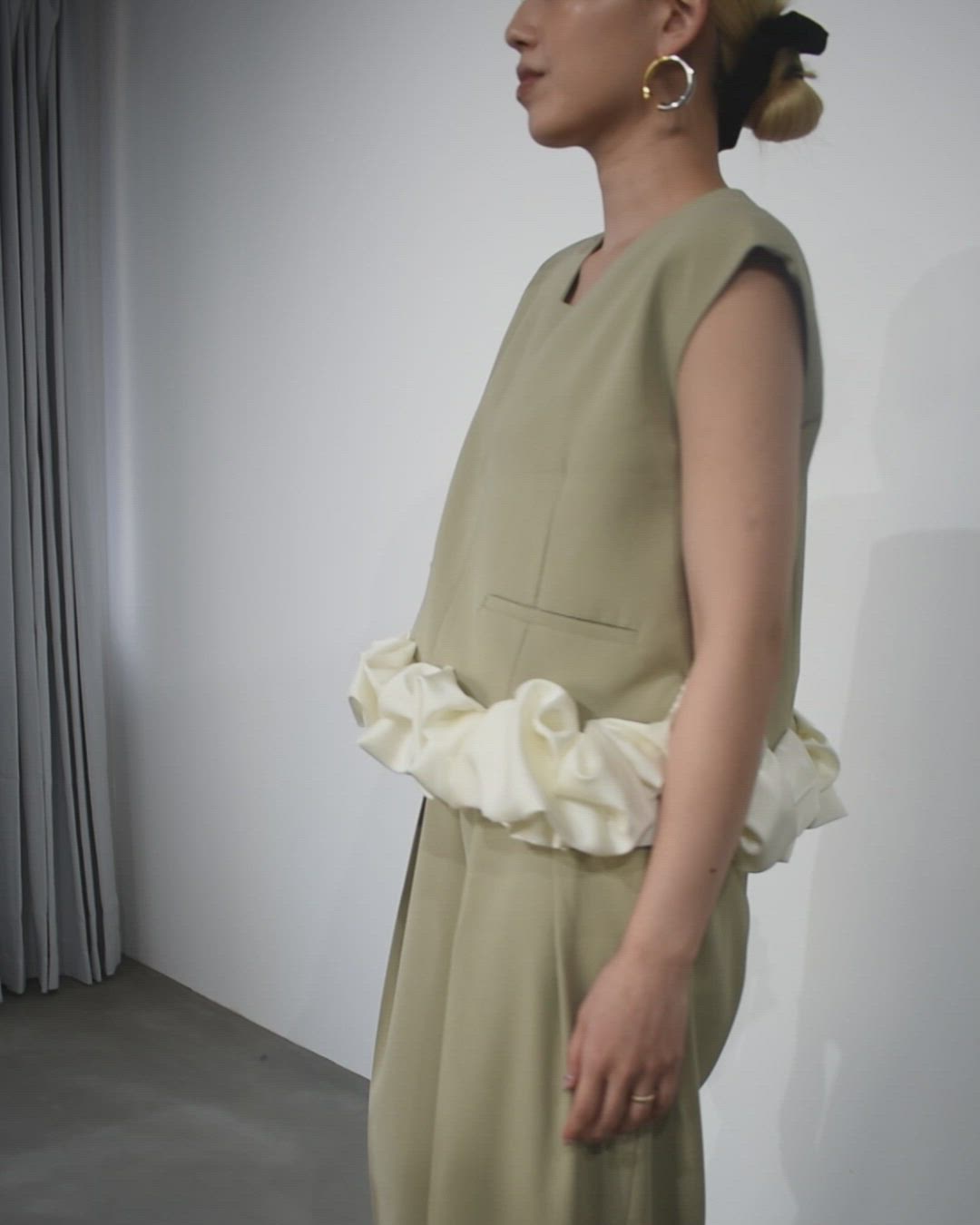 ホイップヘムドレス / whip hem dress（パンツドレス）｜ANDRESD