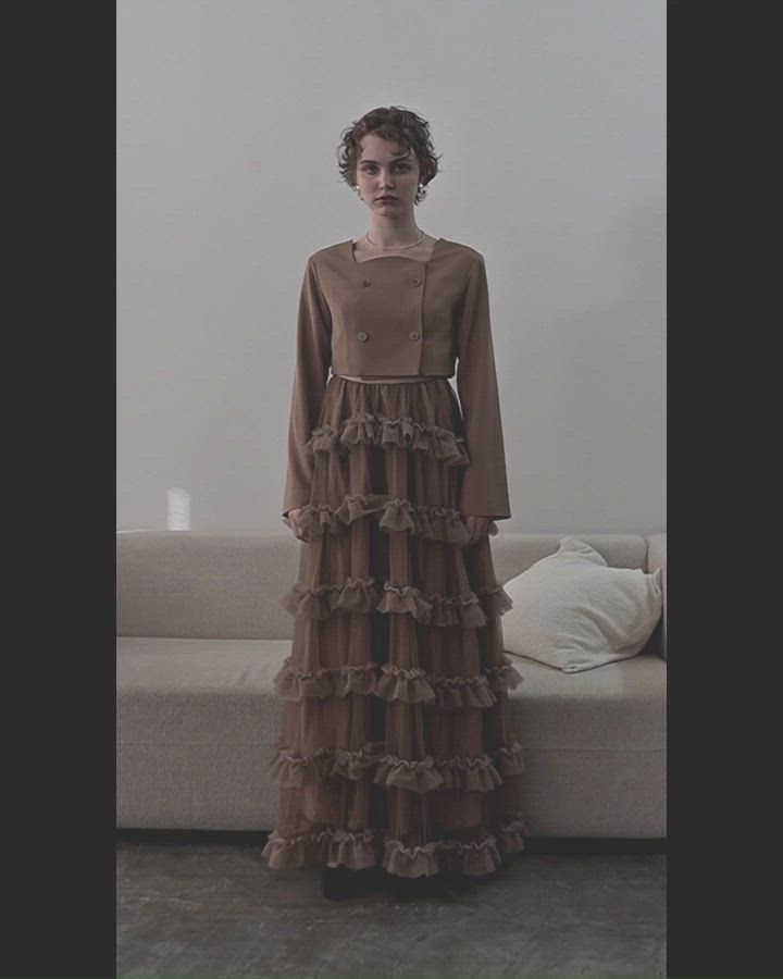 Tiered tulle Skirt+JK（ドレス）｜et.UNiVER（エトユニベール）の