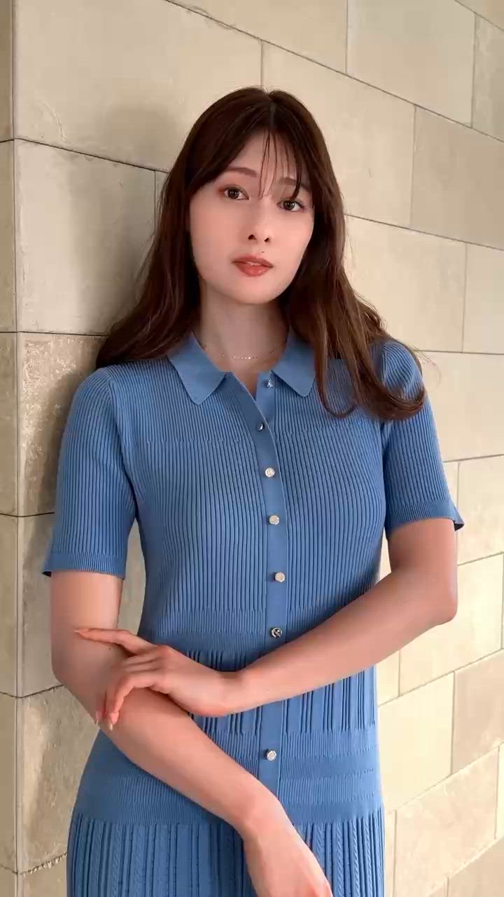 Eyelet Polo Knit Dress（ワンピース）｜Her lip to（ハーリップトゥー