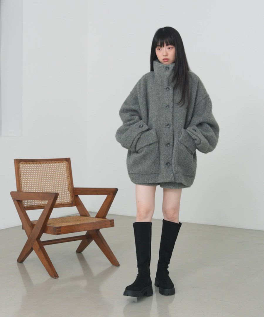 セール】ボアシャギーミドルジャケット 611464（その他アウター