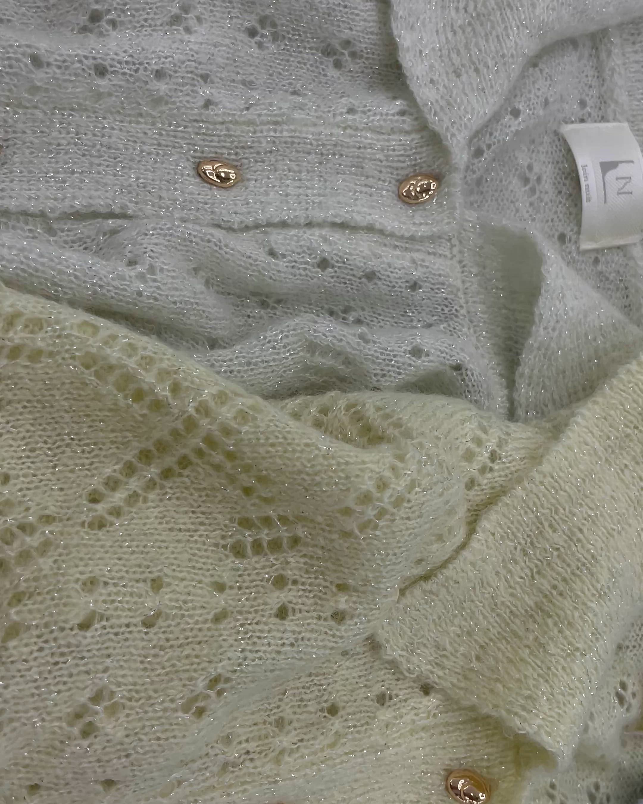 loin nuit ロワンニュイ glitter sheer cardigan glitter sheer cardigan / グリッターシアーカーディガン