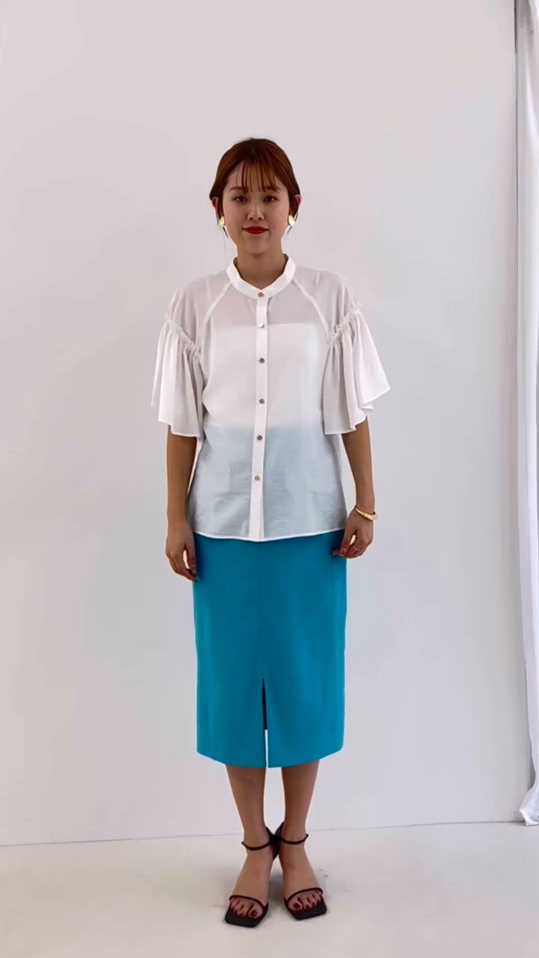 セール】シアーフレアスリーブブラウス（シャツ/ブラウス）｜NOLLEY'S