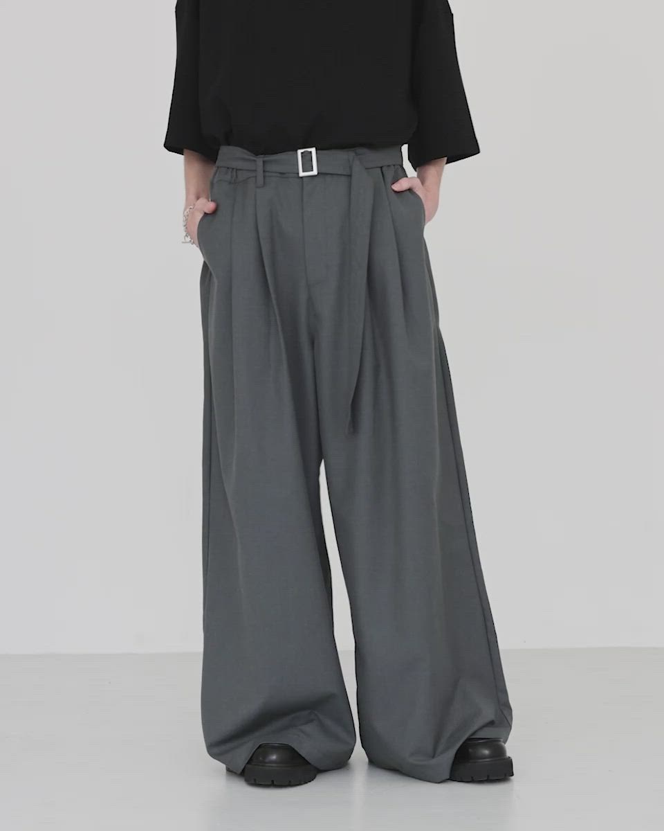 ベルテッドTRワイドスラックス（スラックス）｜SOCCE（ソーシー）の