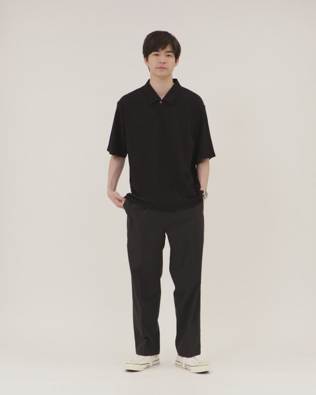 WEB限定】JUST fit ピケ パイル 半袖 ポロシャツ -吸水速乾・UVカット