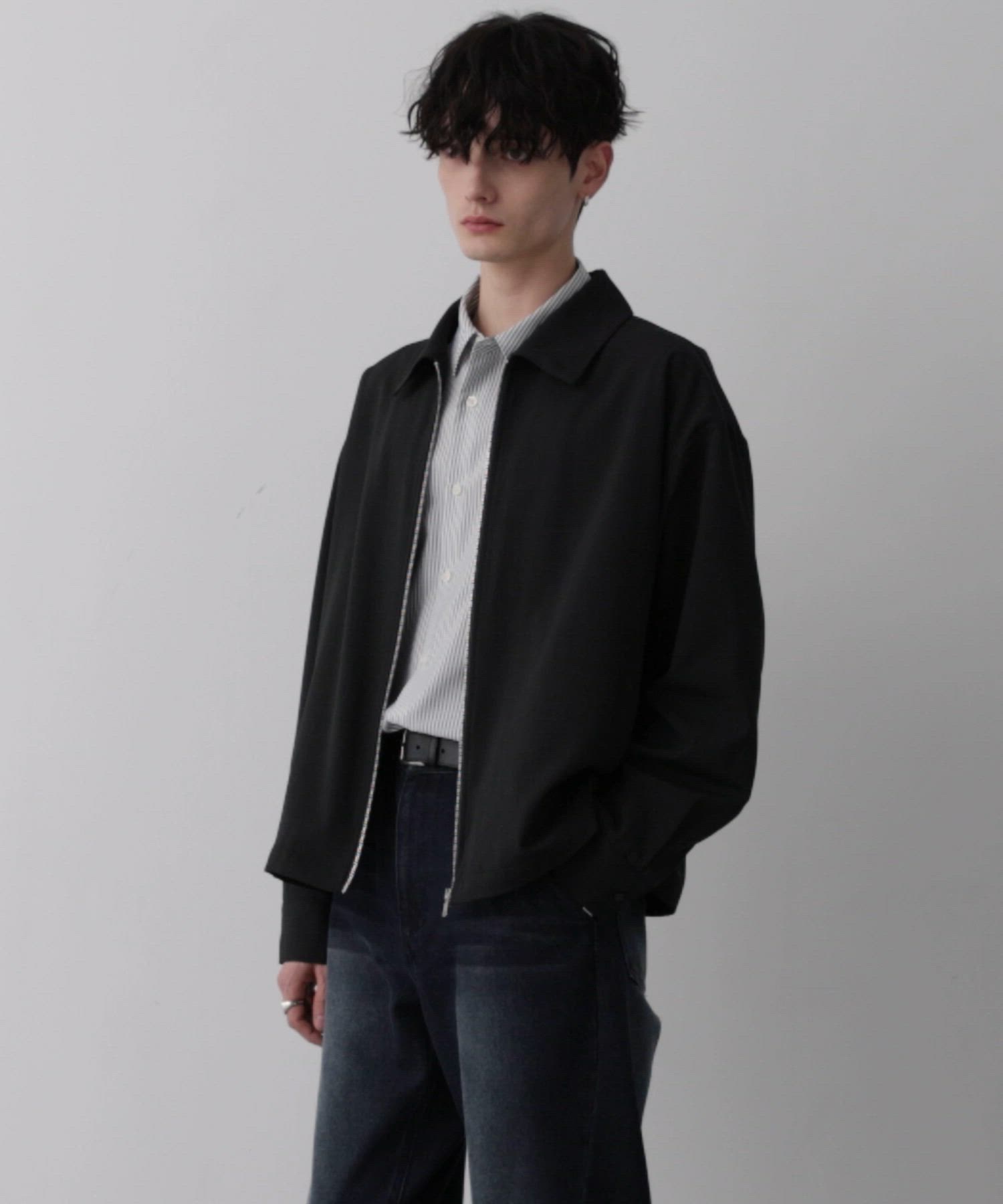 theory luxe 24SS クロップド丈 ジップアップシャツブルゾン ボリュームスリーブクロップドシャツブルゾン｜WOMEN｜250ISC30-101C