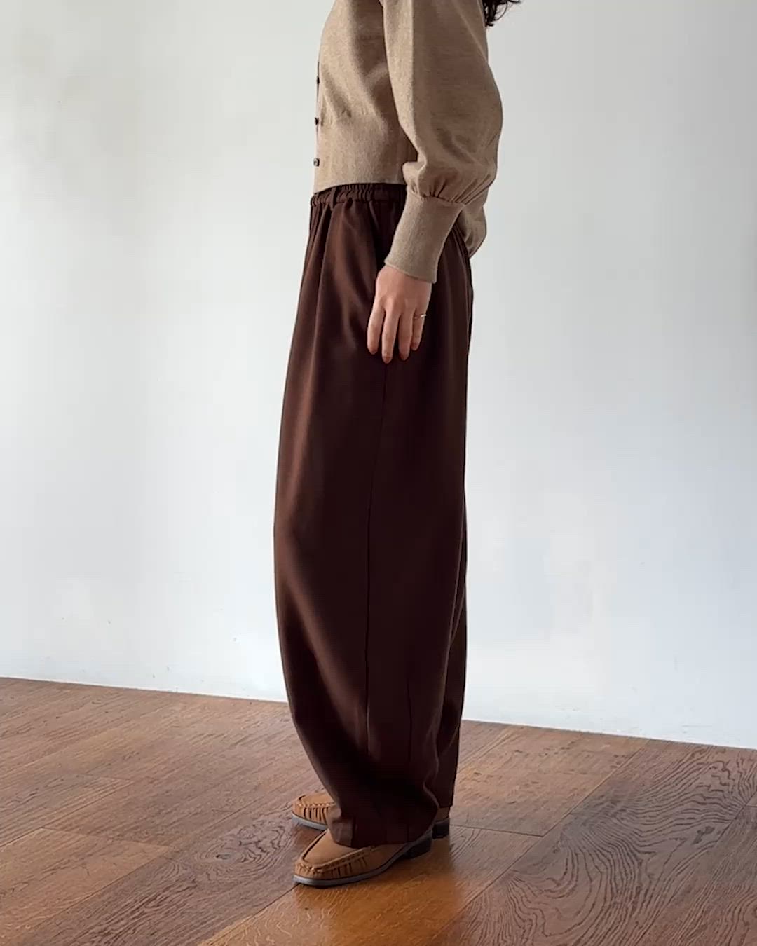Double tuck easy pants/ダブルタックイージーパンツ（スラックス